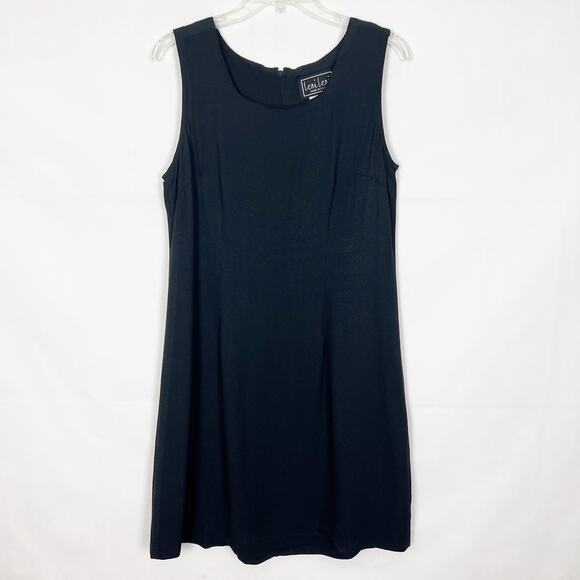 Leni Leni Vintage Sleeveless Shift Black Dress Size 12 - Picture 1 of 9